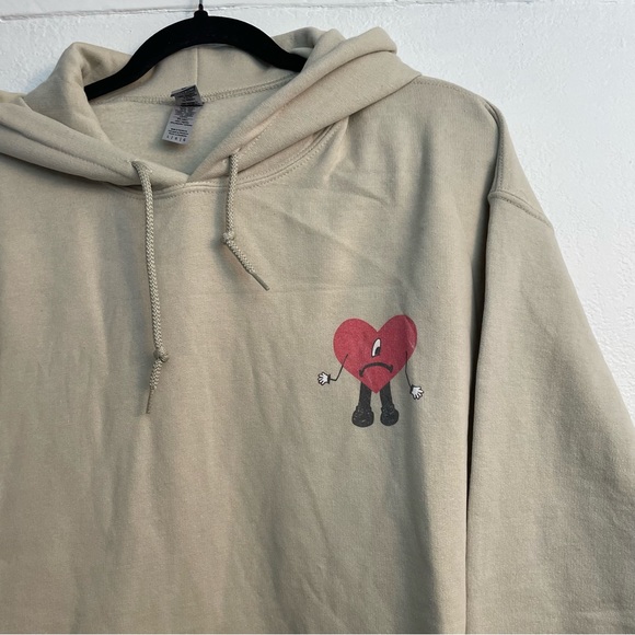 Bad Bunny Sweater Cream Color Hoodie - Picture 11 of 12